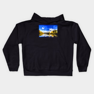 Autumn on the Thames Kids Hoodie